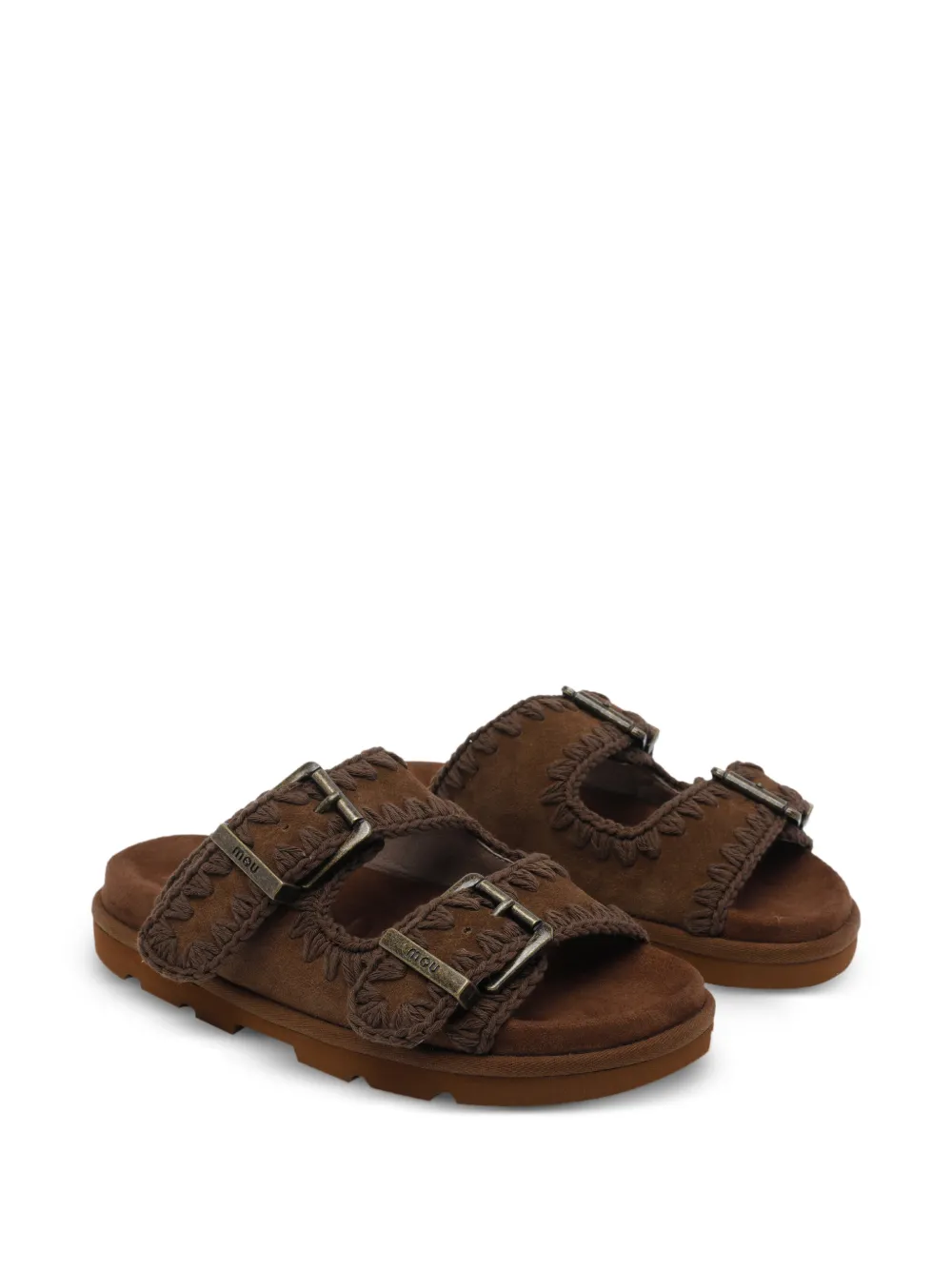  Mou Suede Sandals - Brown 