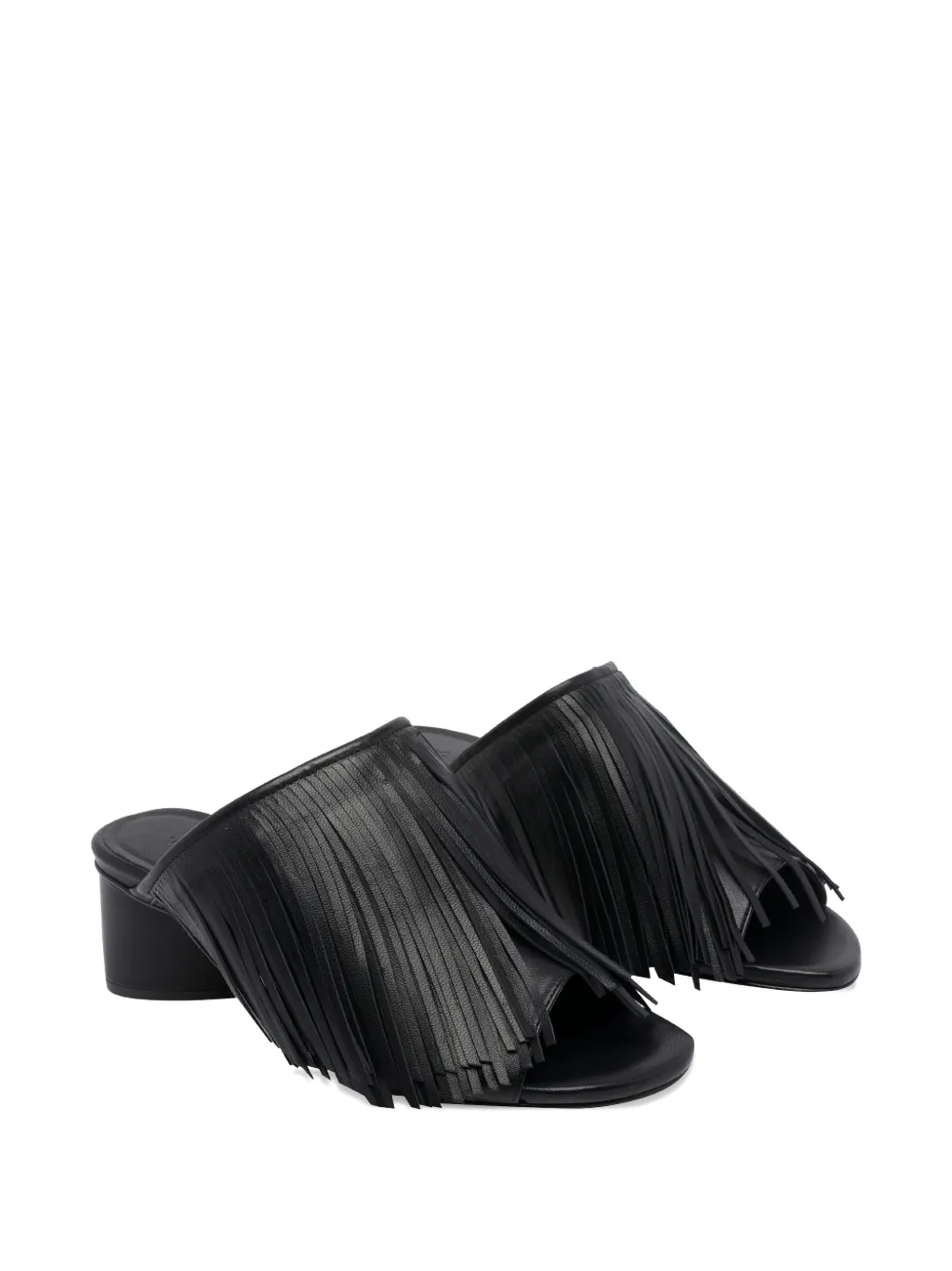 Vic Matie K16 fringed sandals Zwart