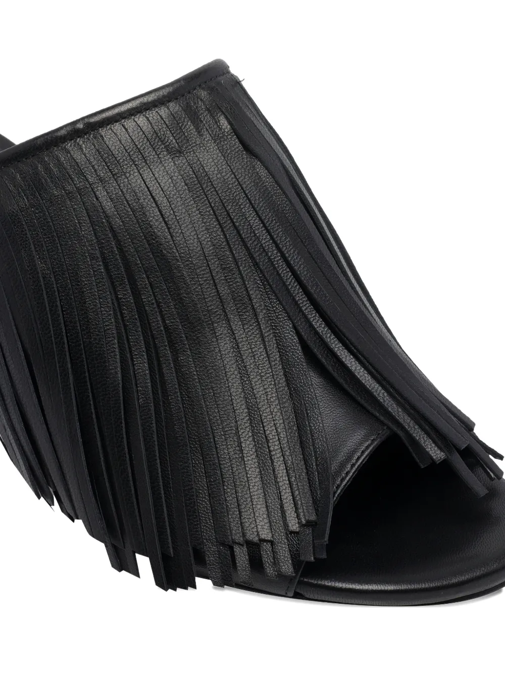 Vic Matie K16 fringed sandals Zwart
