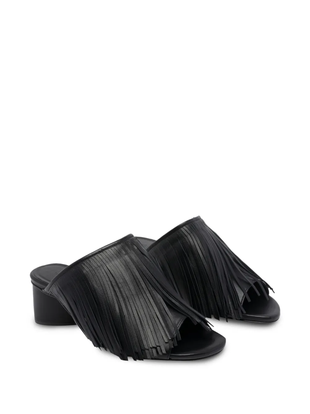  Vic Matie K16 Fringed Sandals - Black 