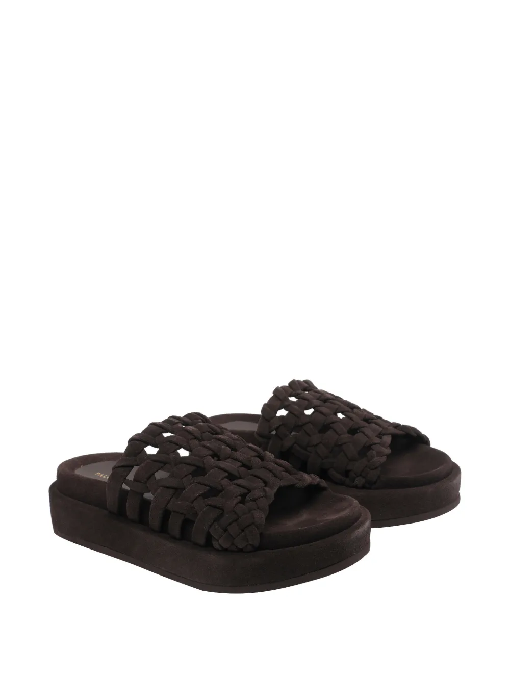 Paloma Barceló Nadira geweven sandalen Bruin