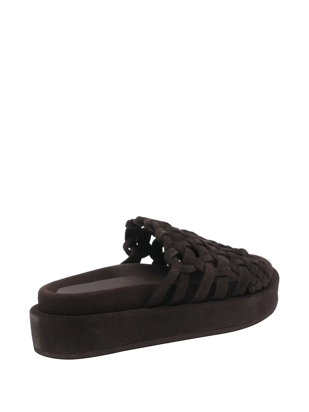 Paloma Barceló Nadira geweven sandalen Bruin