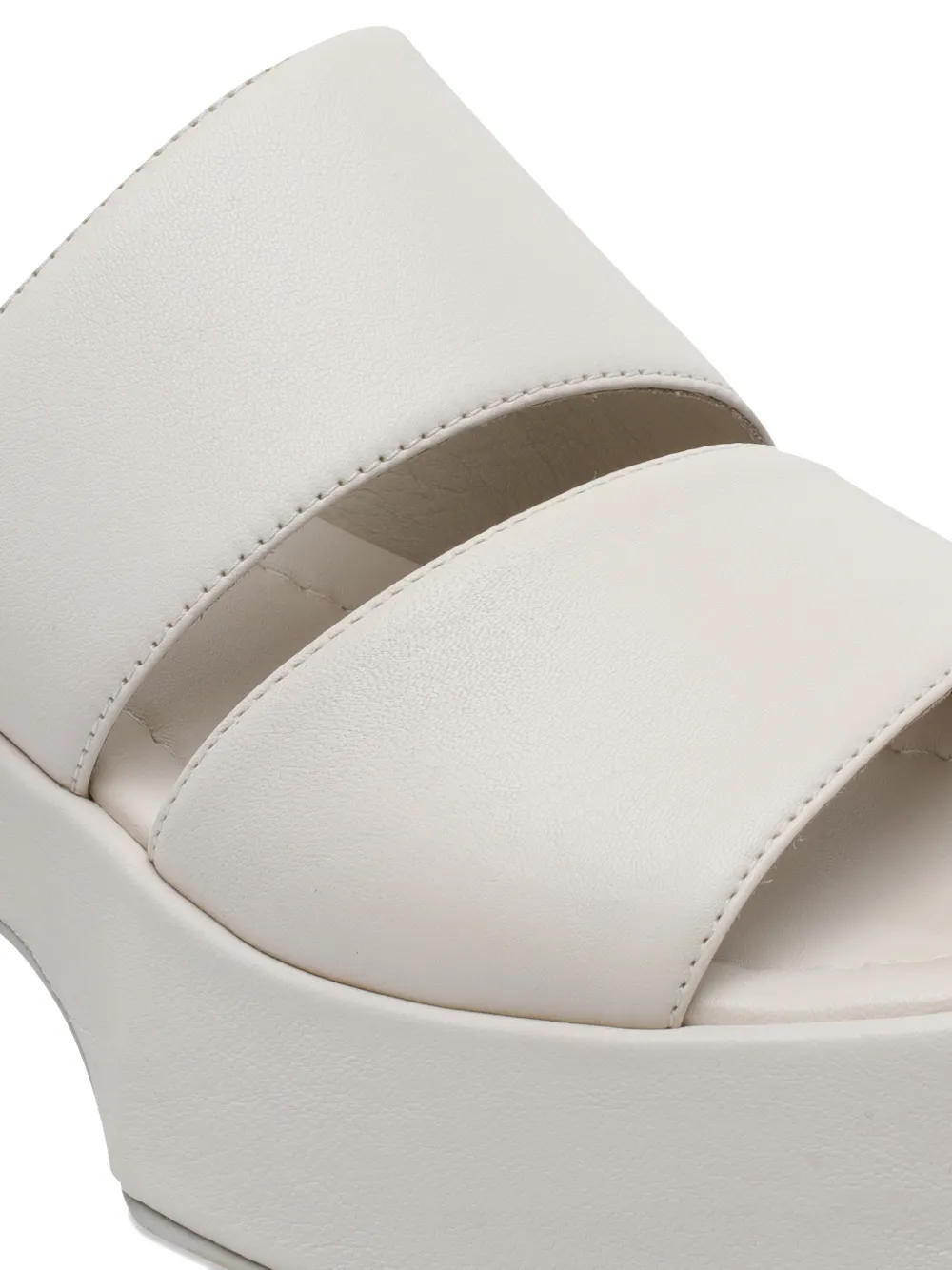 Vic Matie 55 mm leren sandalen met hak Beige