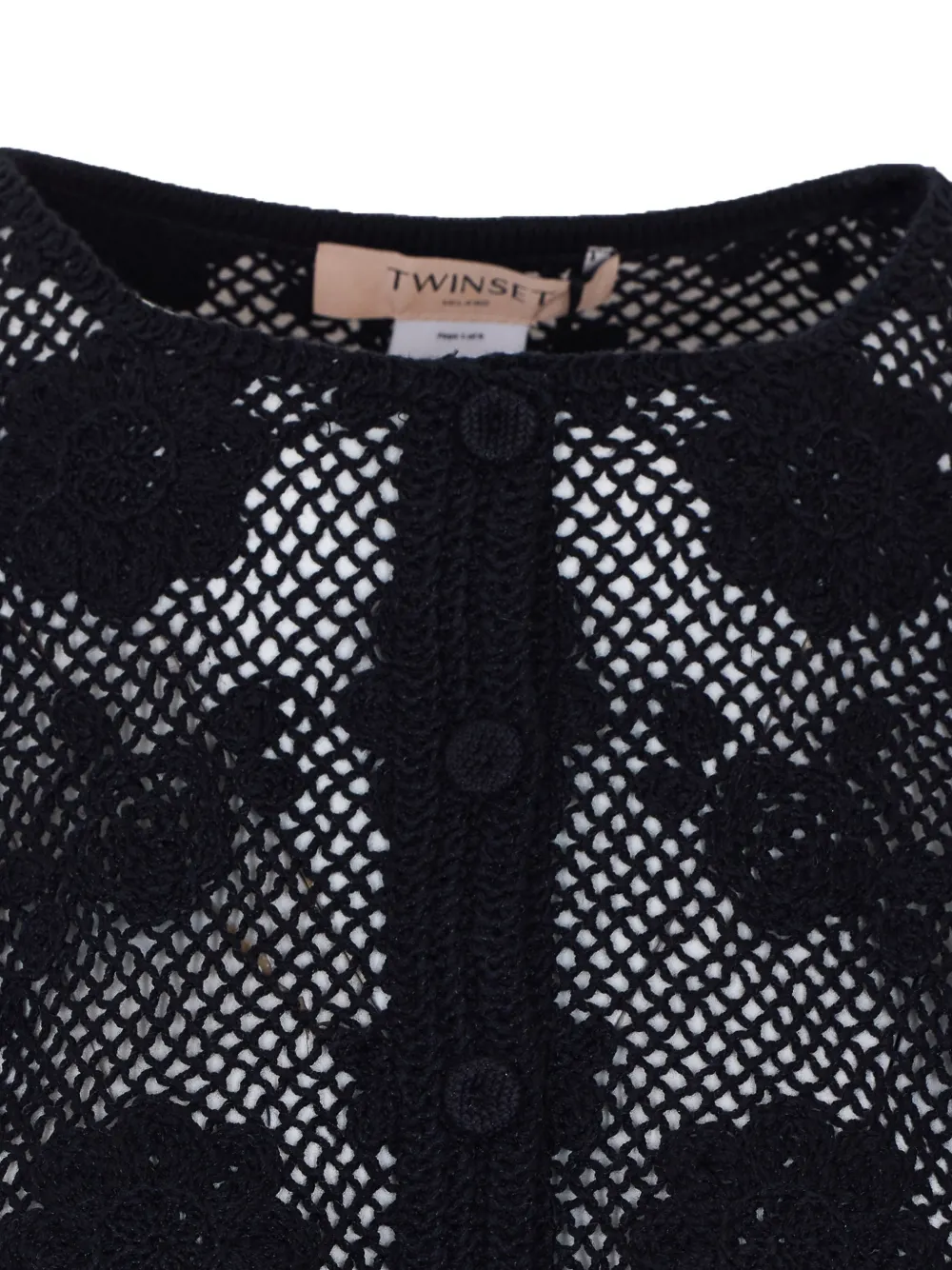 TWINSET Jack met knopen Zwart