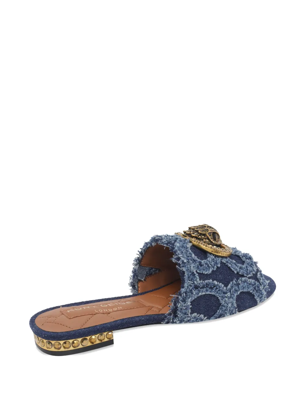 Kurt Geiger London frontal logo sandals Blauw