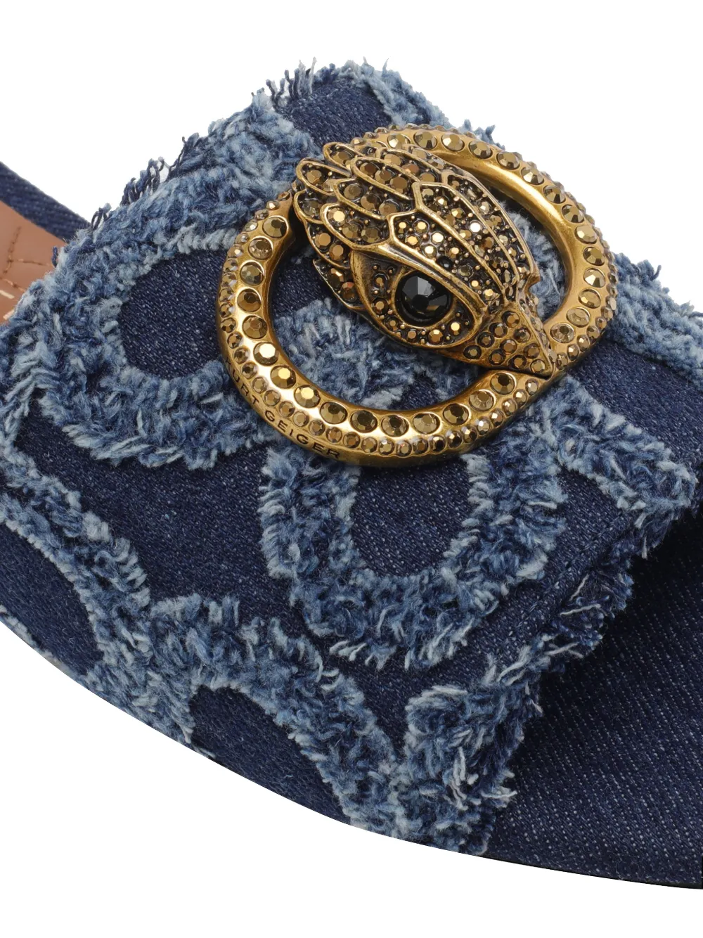 Kurt Geiger London frontal logo sandals Blauw