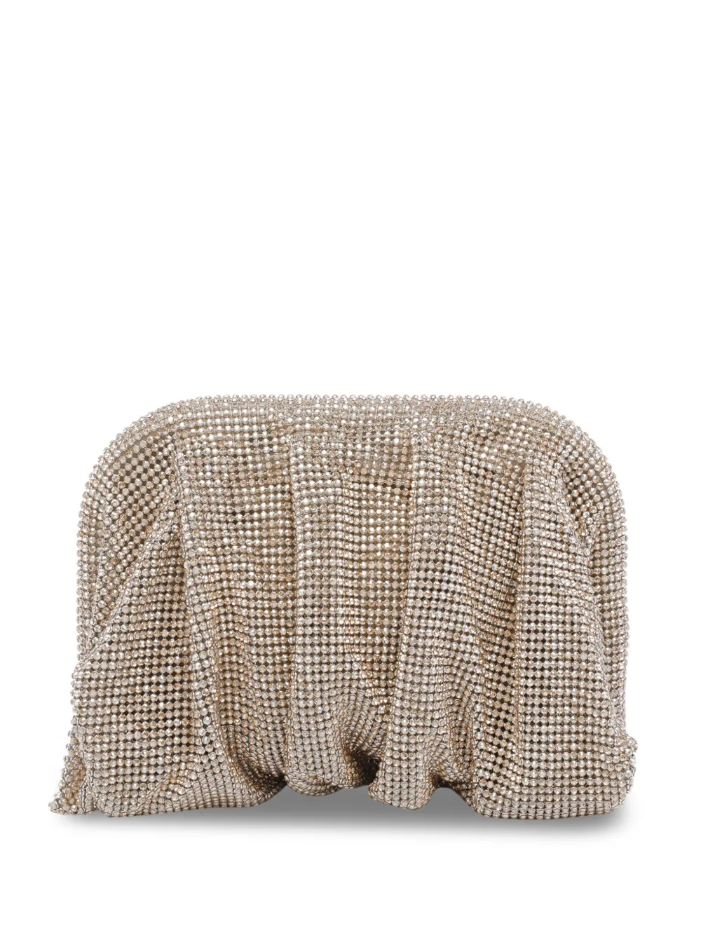 Benedetta Bruzziches La Petite strass chain clutch bag - Oro