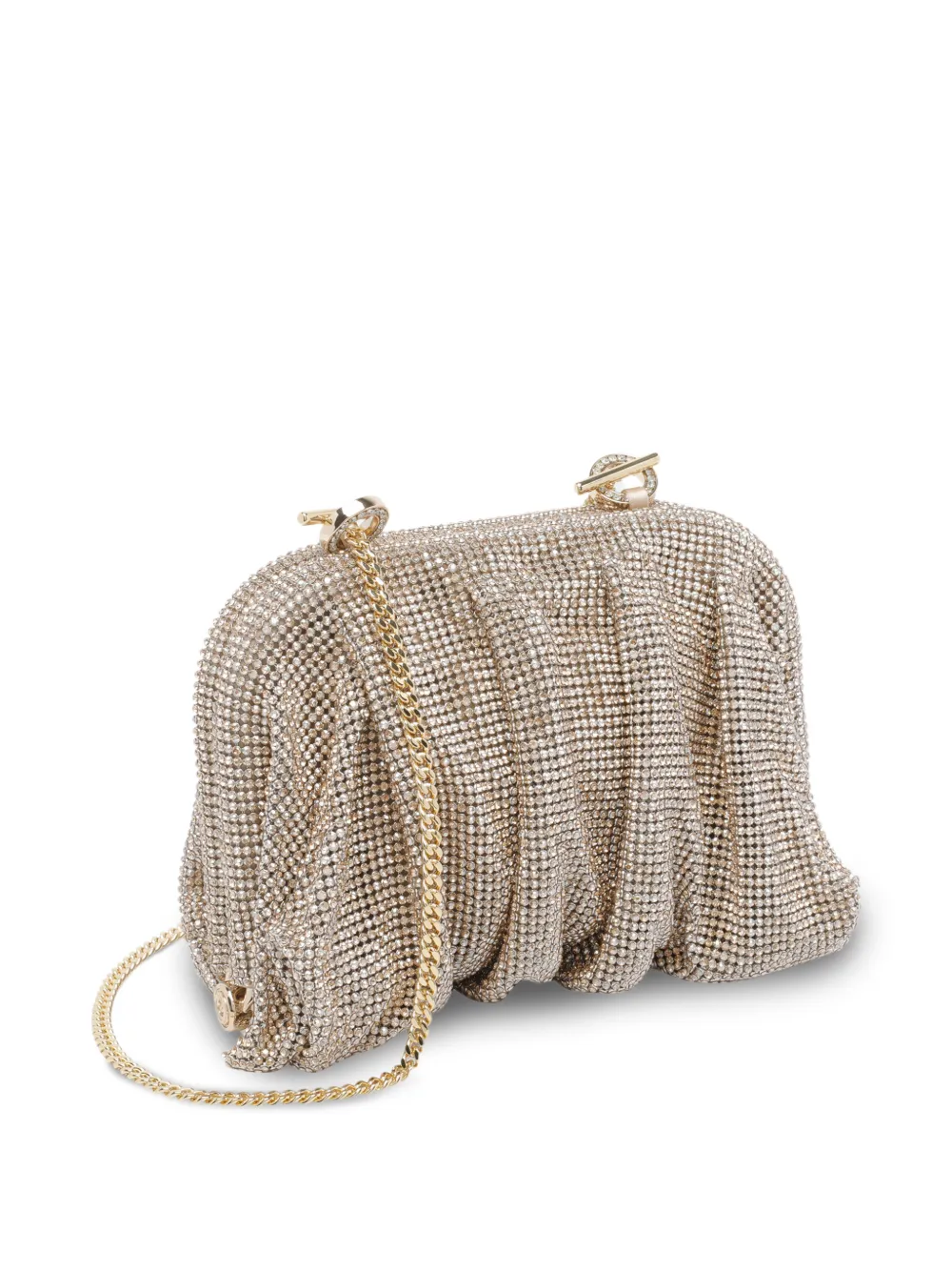  Benedetta Bruzziches La Petite Strass Chain Clutch Bag - Gold 