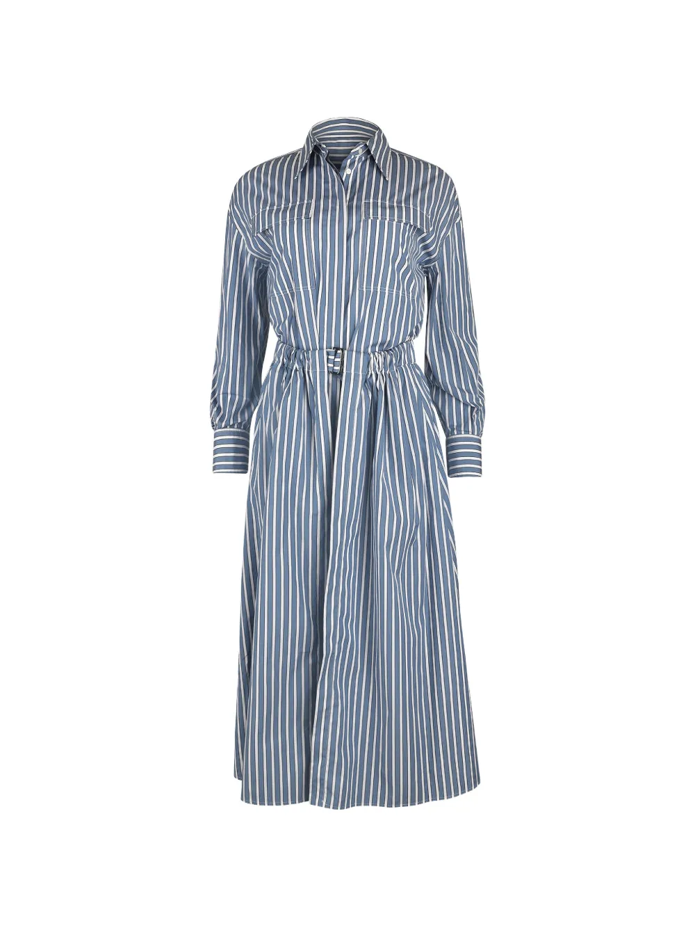 Brunello Cucinelli striped dress - Blau