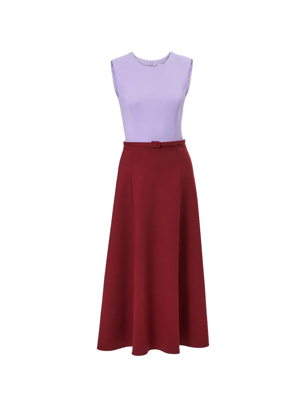 Carolina Herrera two-tone dress - Rosso