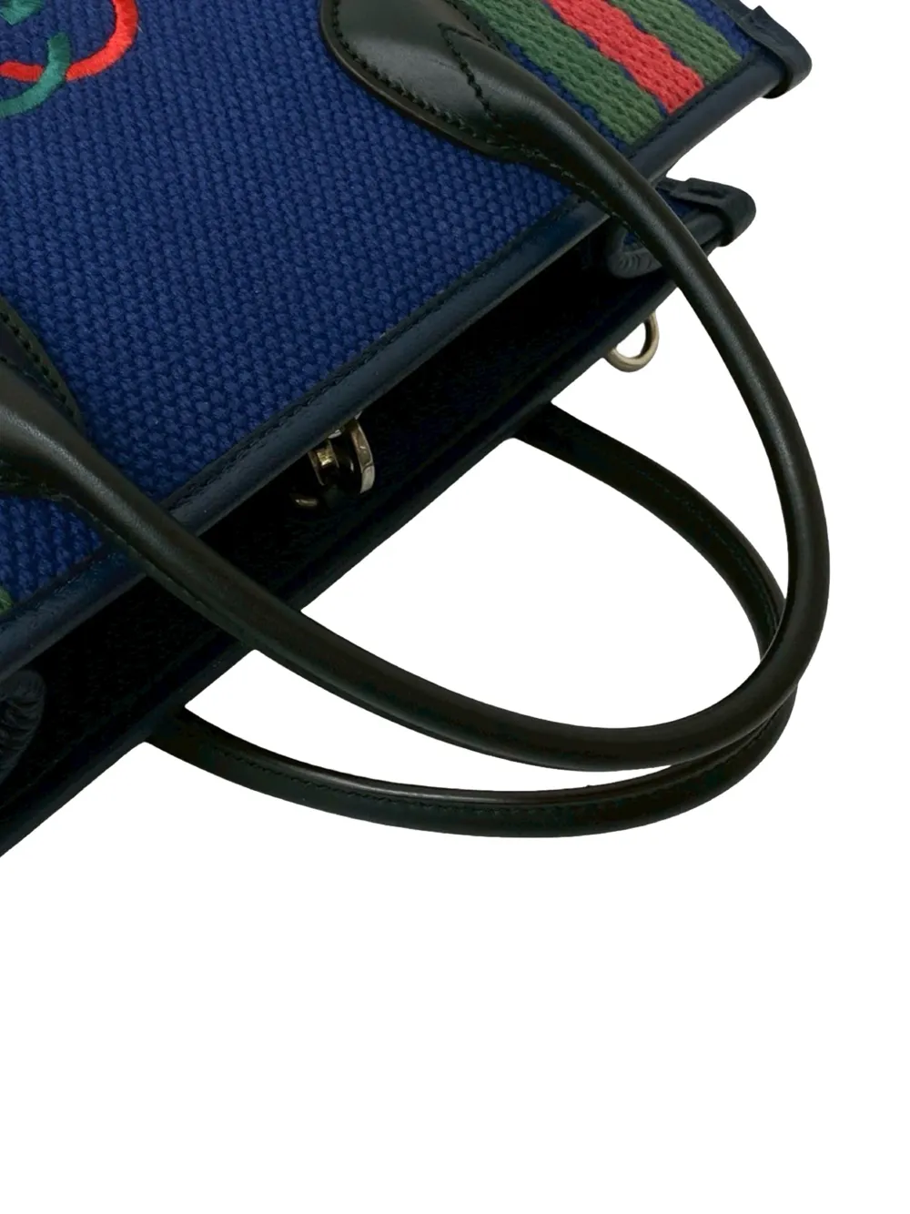  Gucci Pre-owned 2000-2015 Canvas Interlocking G Satchel - Blue 
