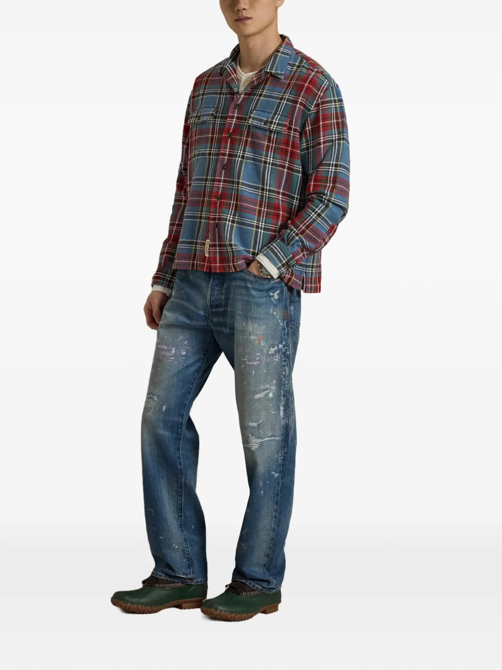Polo Ralph Lauren Geruit overhemd Blauw