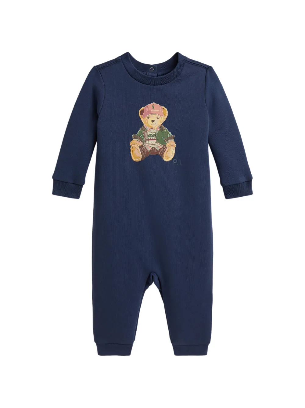 POLO RALPH LAUREN KIDS Tutina Polo Bear in misto cotone - Blu