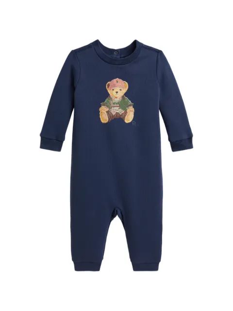 POLO RALPH LAUREN KIDS Polo Bear cotton-blend coverall