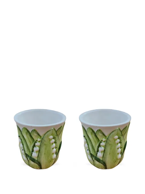Les-Ottomans Liy of the Valley ceramic tumbler (set of two)
