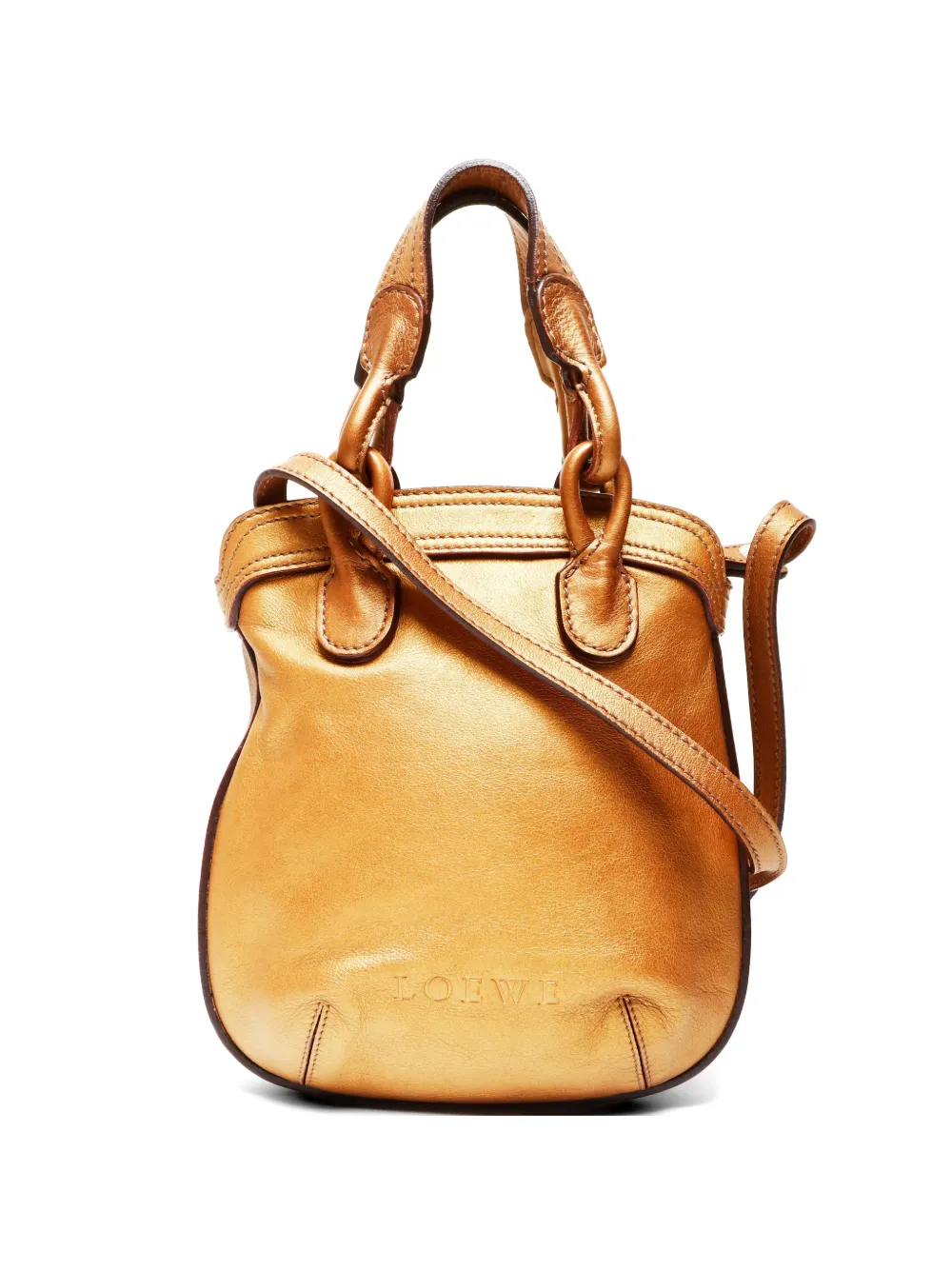 Loewe Pre-Owned leather shoulder bag - Oro