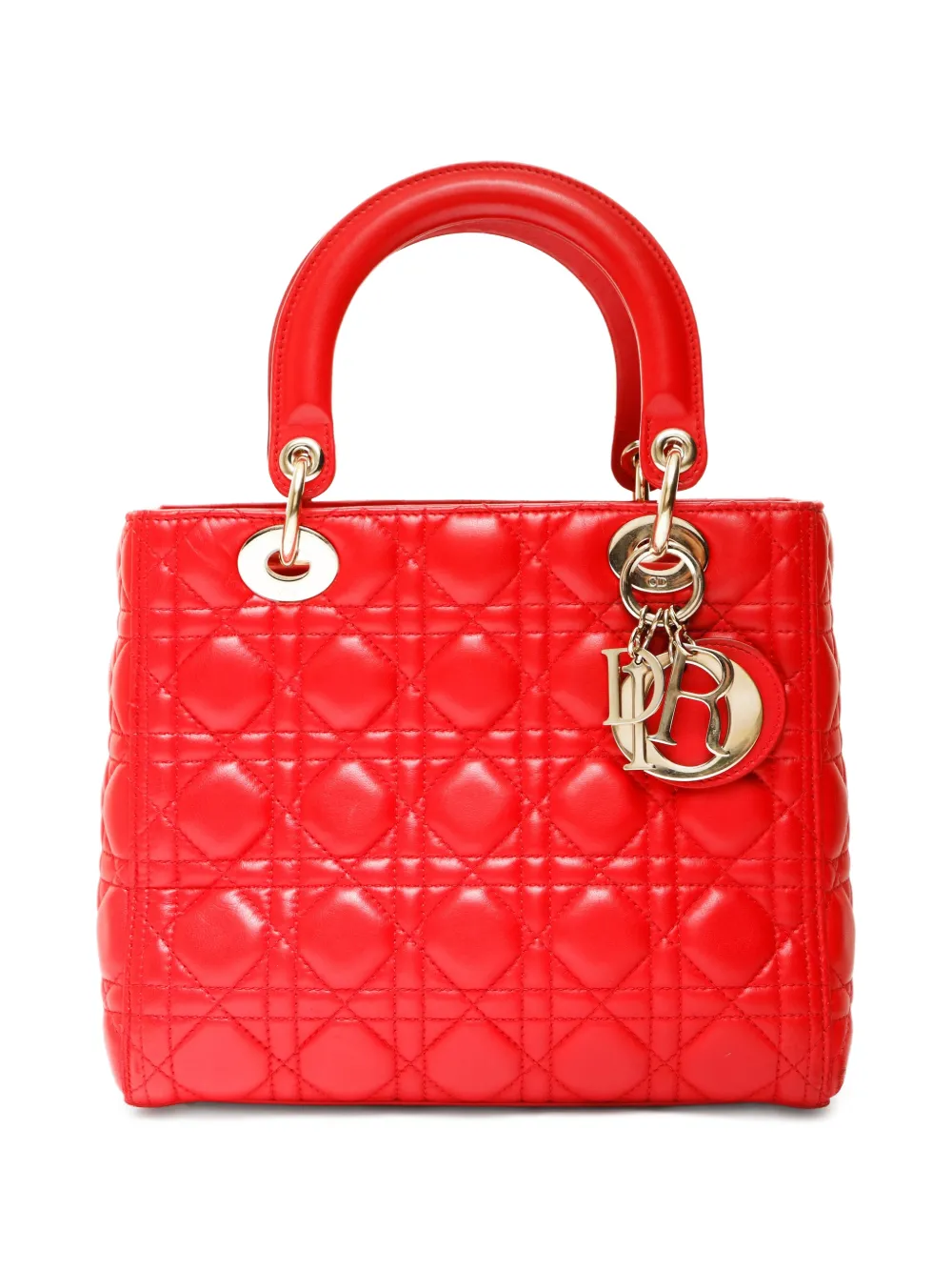 Christian Dior Pre-Owned Lady Dior two-way handbag - Rosso