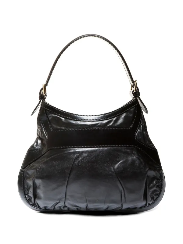 Gucci Pre-Owned クイーン ホーボー レザーショルダーバッグ
