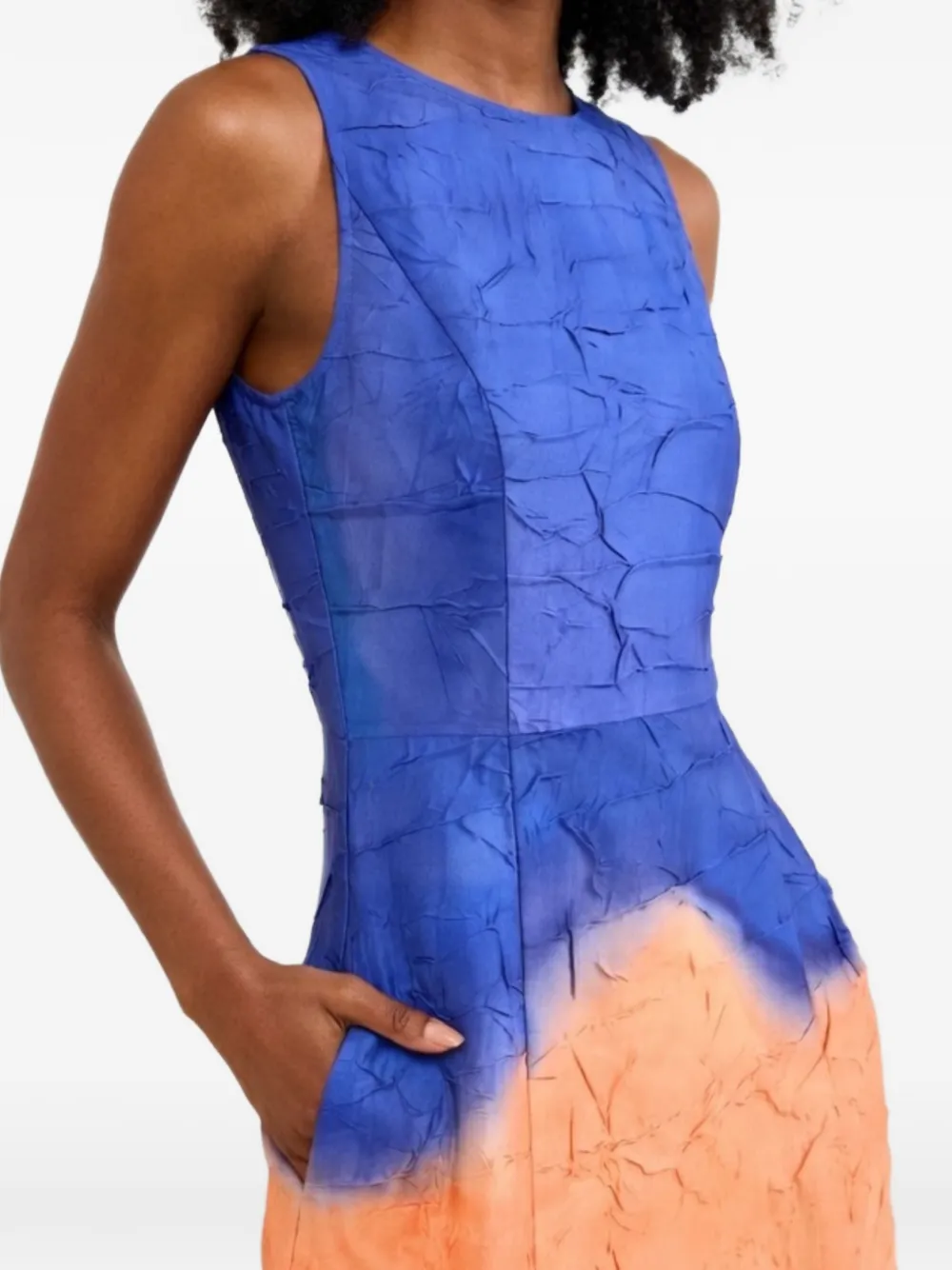 Ulla Johnson Georgia mouwloze midi-jurk Oranje