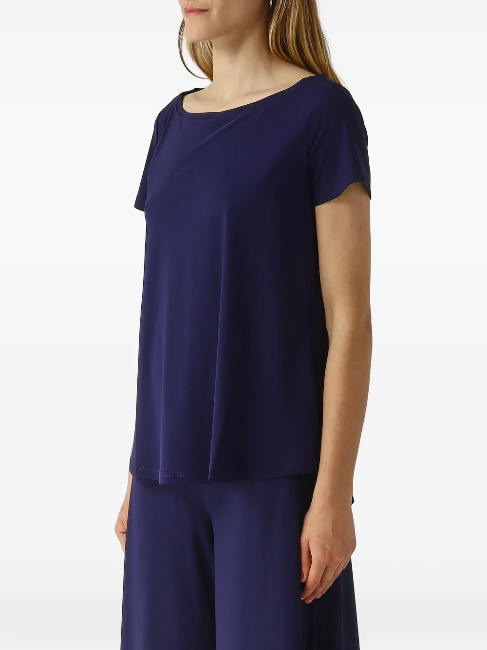 MALIPARMI T-shirt met boothals Blauw