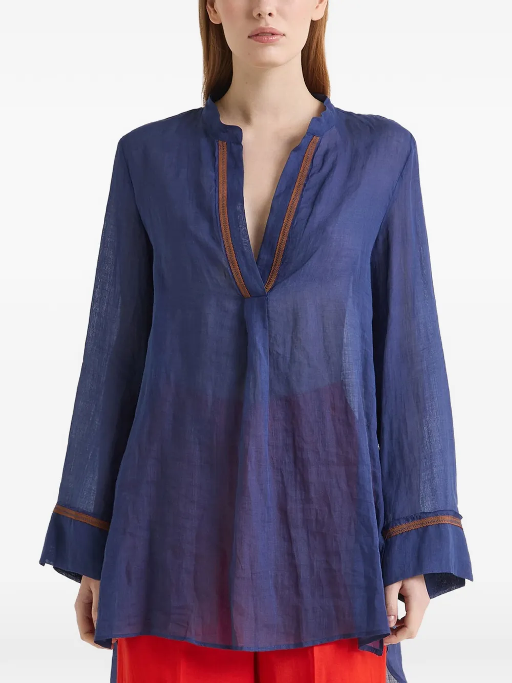  Maliparmi Camisa De Manga Larga - Azul 