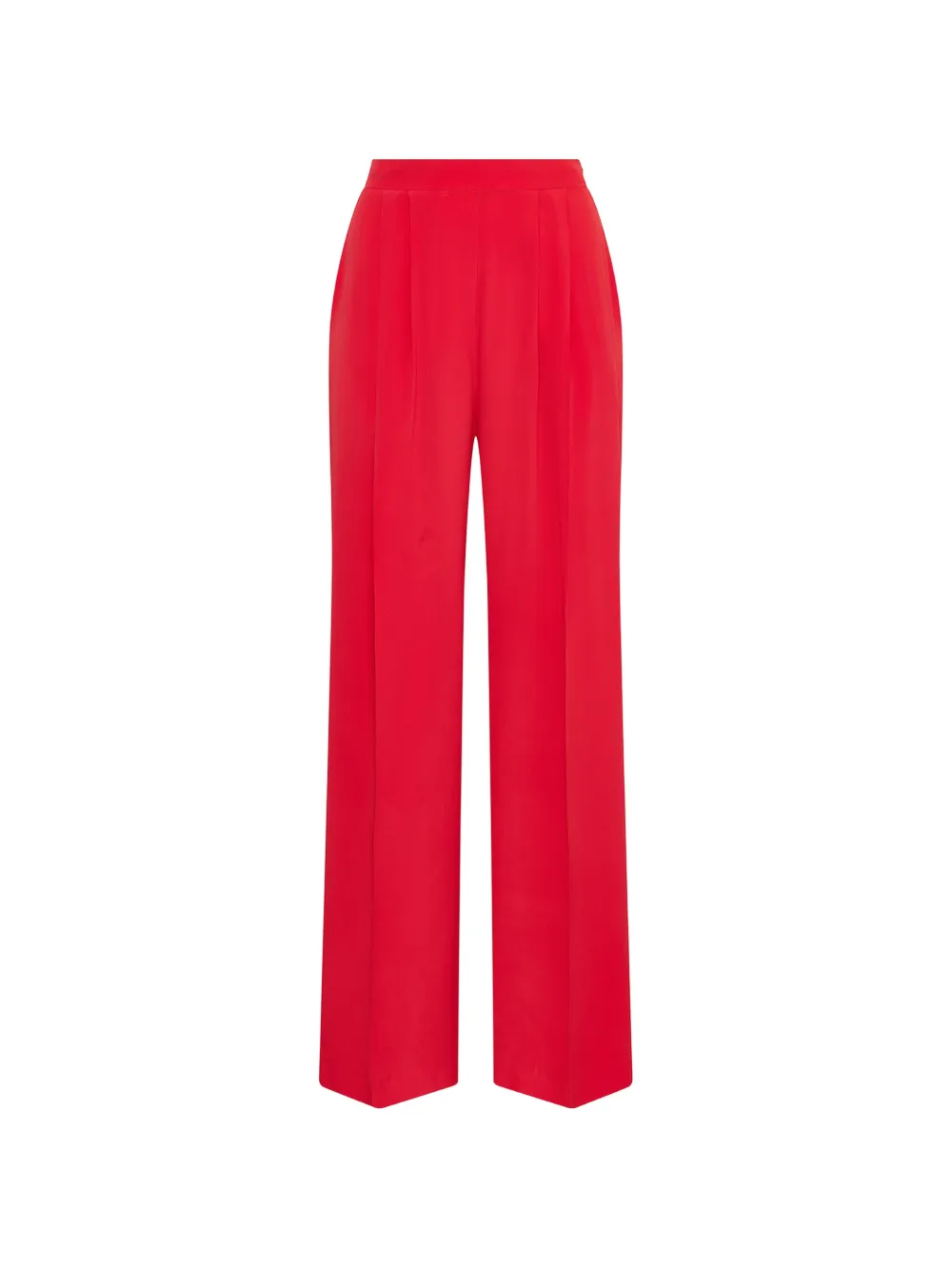 MALIPARMI Pantaloni con pieghe - Rosso