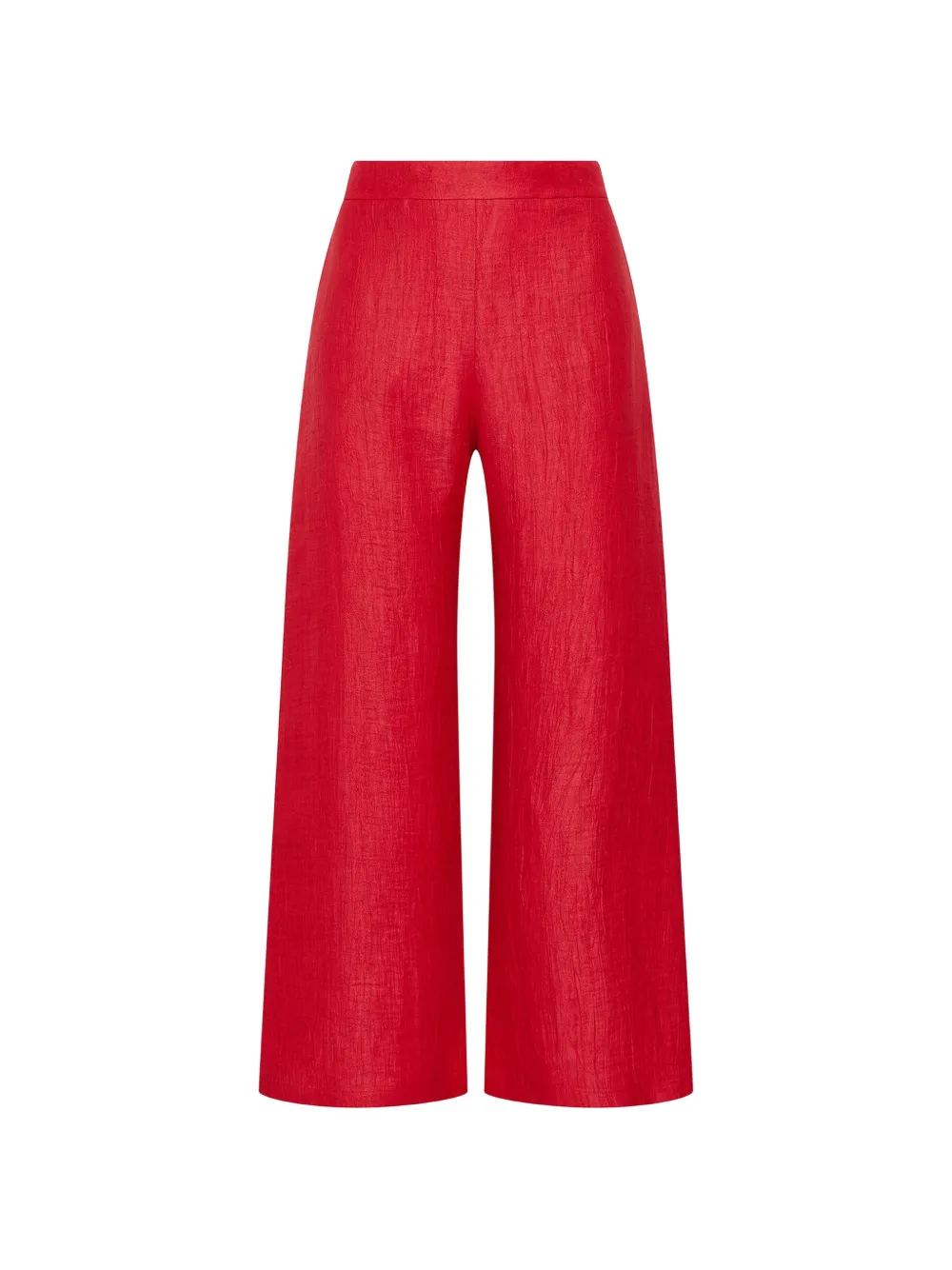 MALIPARMI Pantaloni con effetto jacquard - Rosso