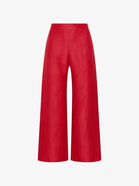 MALIPARMI jacquard linen trousers