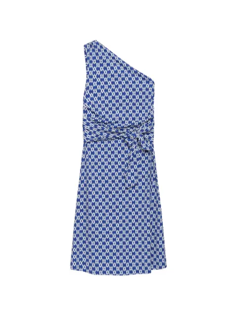 MALIPARMI geometric-pattern midi dress