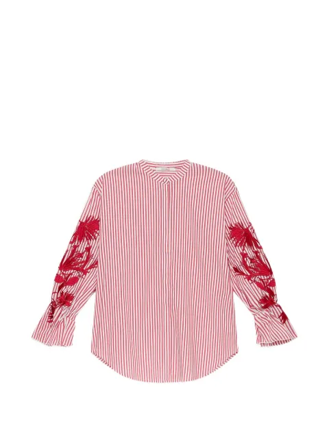 MALIPARMI striped embroidered shirt
