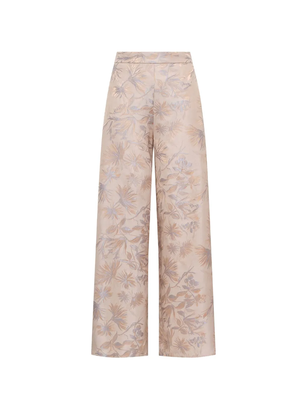 MALIPARMI Pantaloni a fiori - Toni neutri