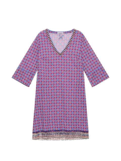 MALIPARMI fringed mini dress