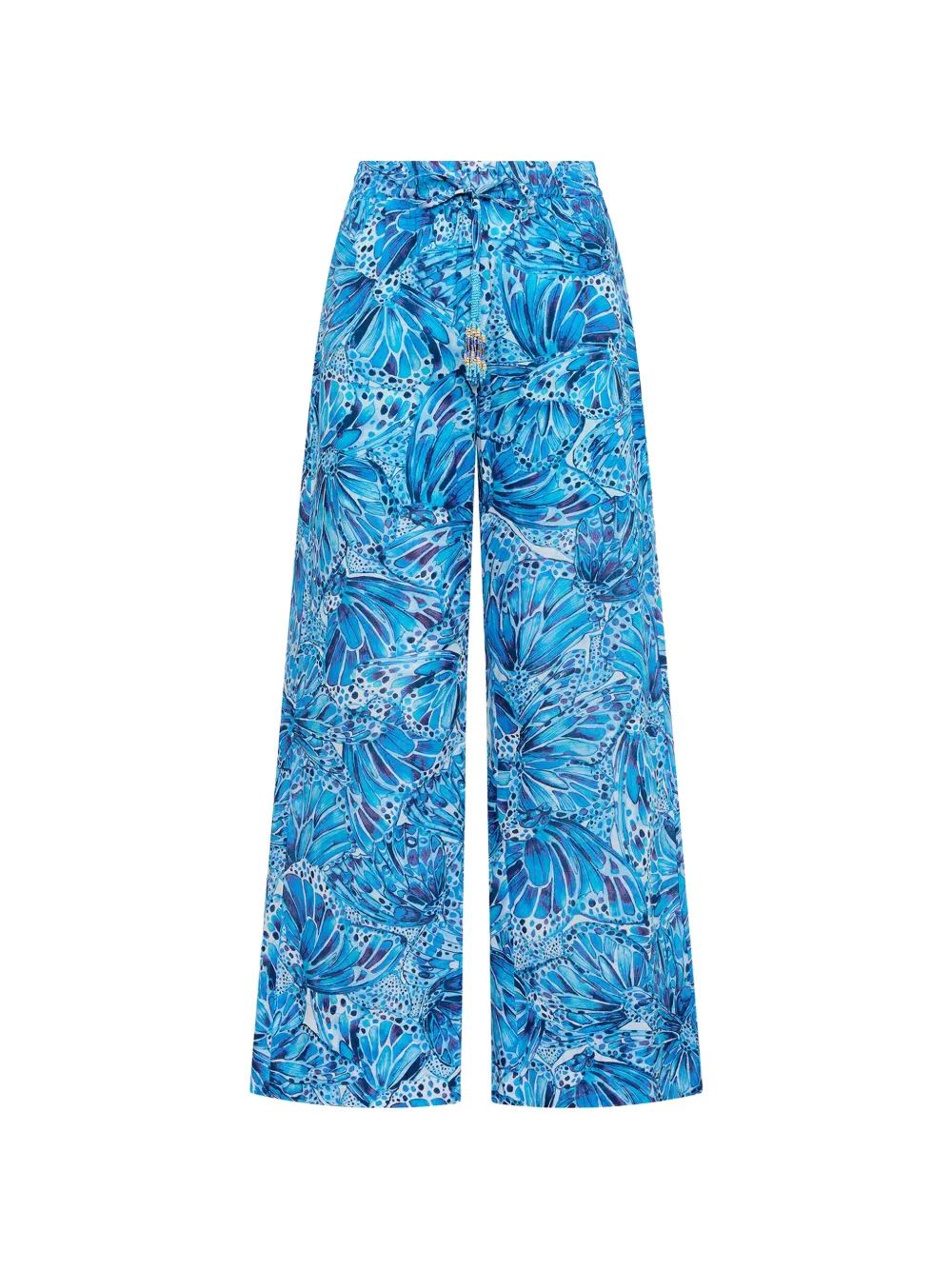 MALIPARMI Sweet Butterfly elasticated drawstring trousers - Blu