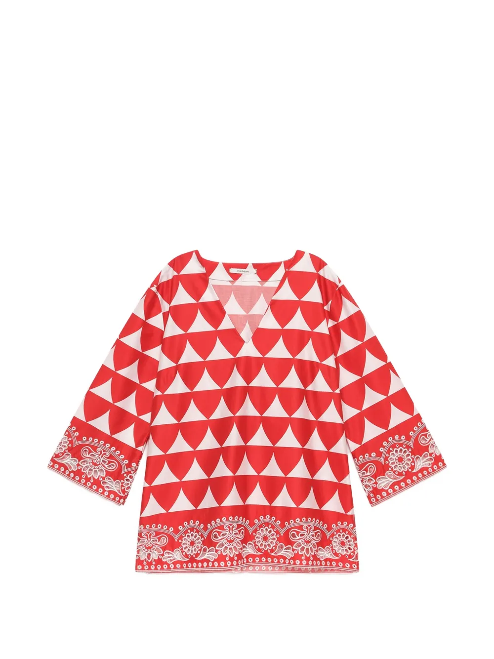 MALIPARMI Camicia con scollo a V - Rosso