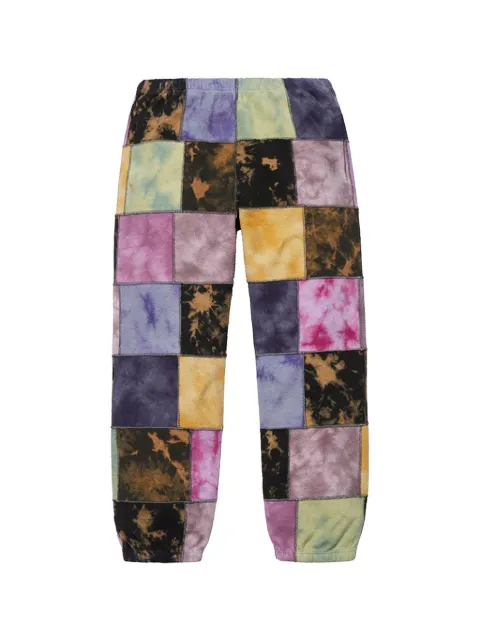 Supreme patchwork tie-dye track pants