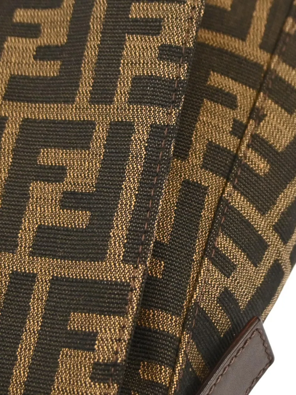 Fendi Pre-owned 2001 Zucca Canvas Handbag in Brown, view 3
