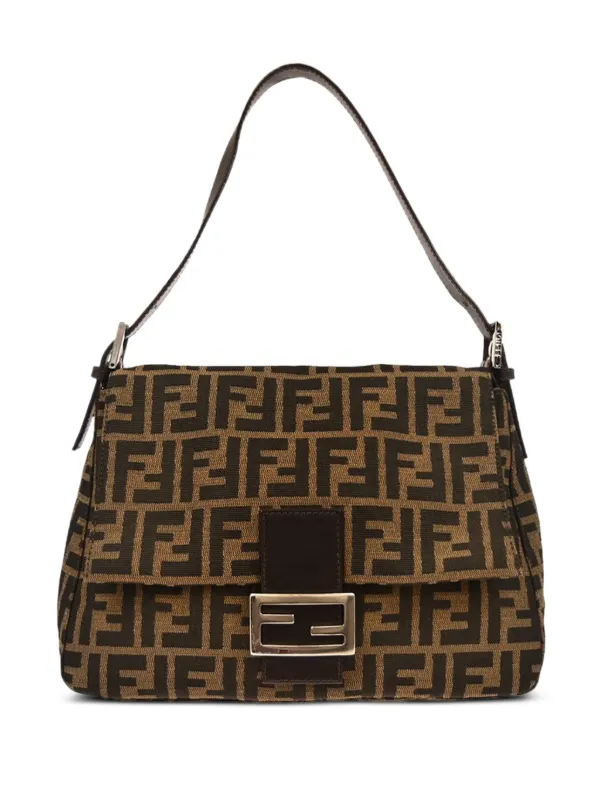 Fendi Pre-owned 2001 Zucca Canvas Handbag in Brown