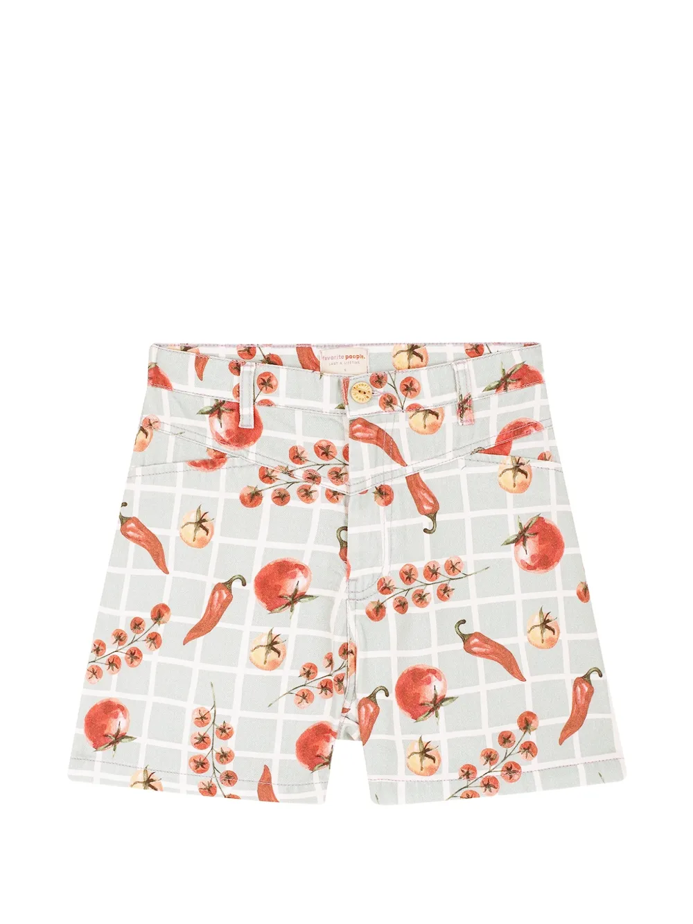 Favorite People Piadina Shorts mit Print - Blau