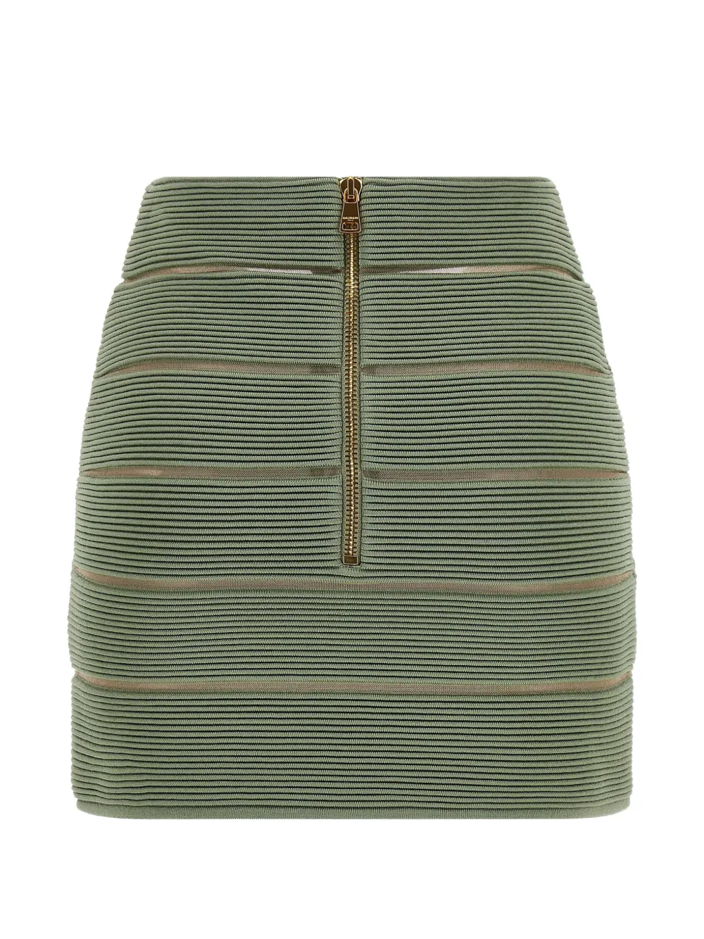 Balmain V-waist Short Skirt - Green 