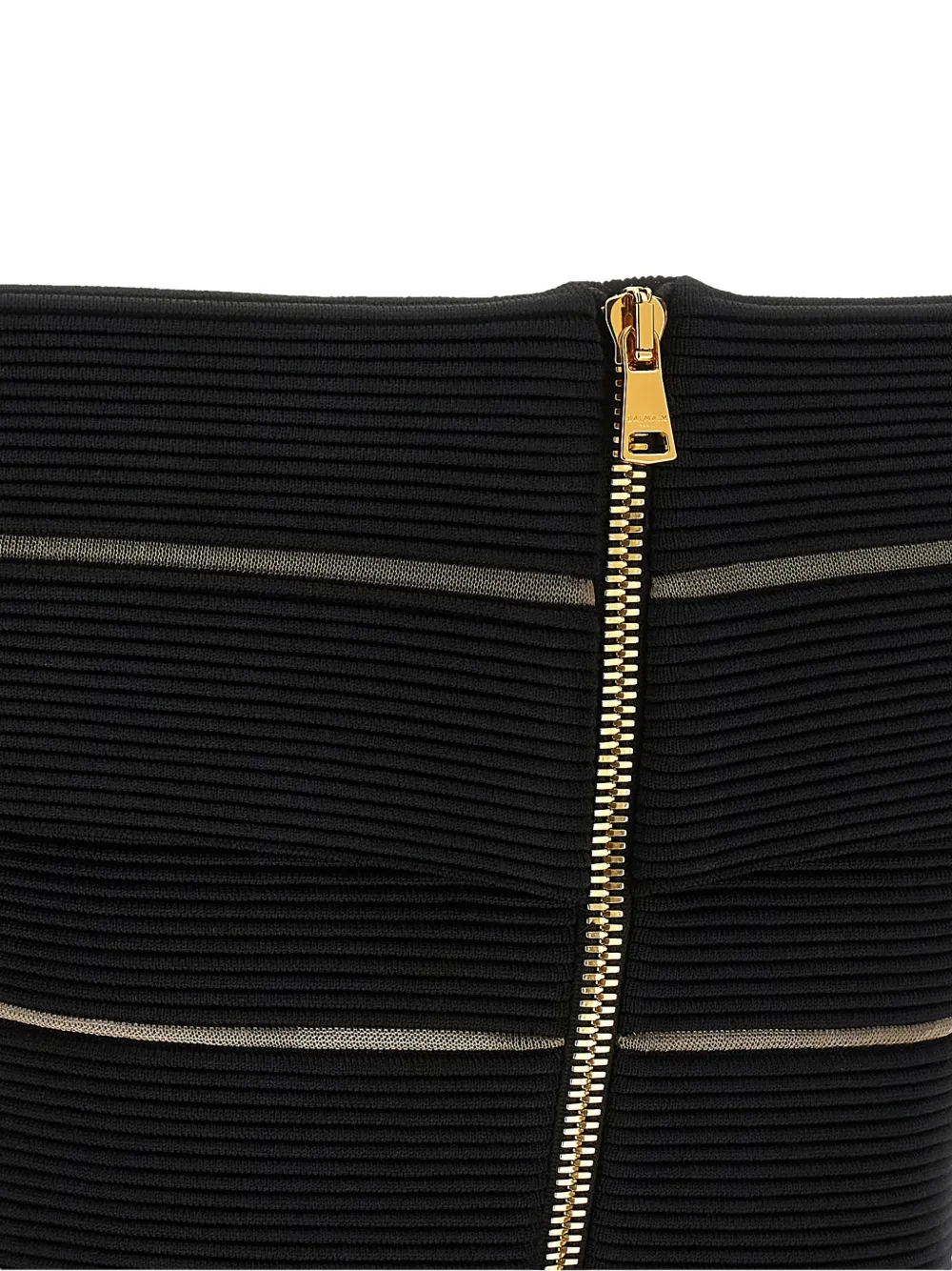 Balmain Off-shoulder top Zwart