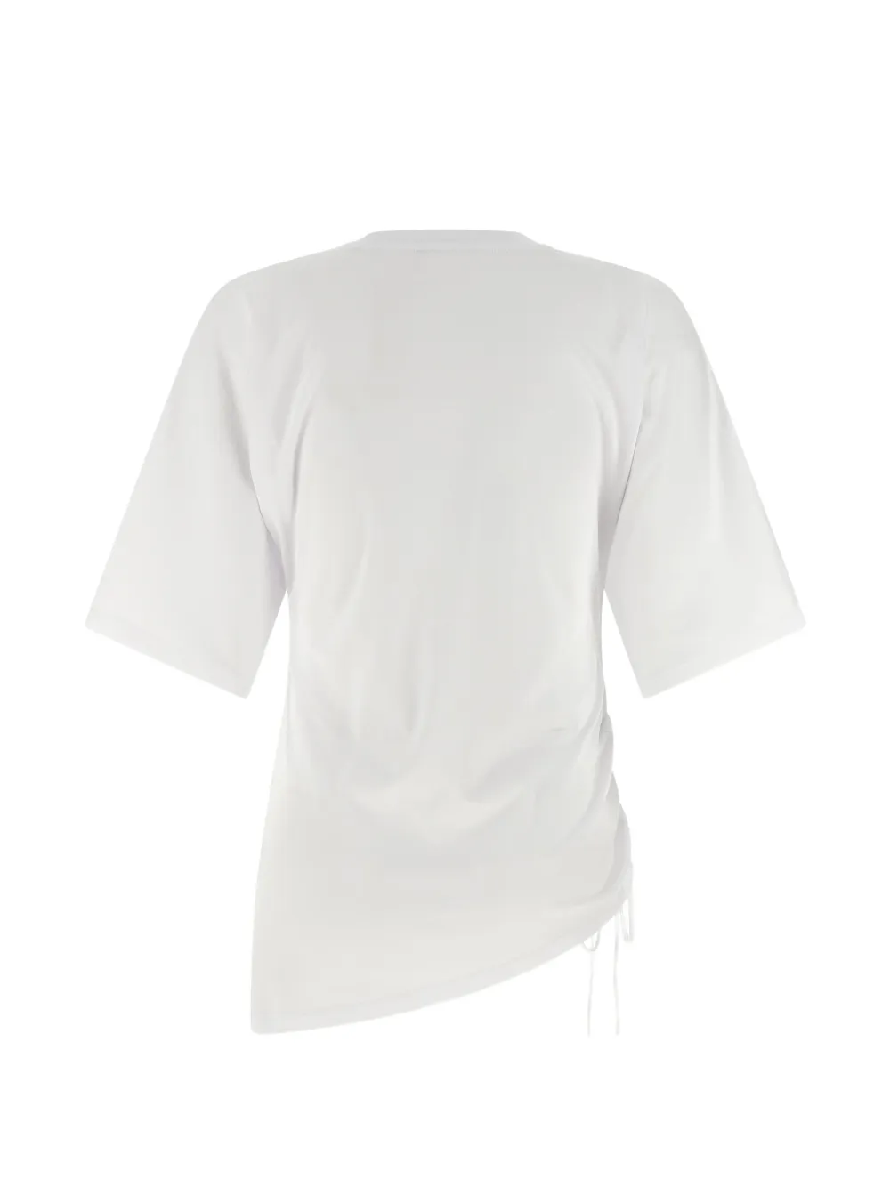  Balmain Drawstring Print-detail T-shirt - White 