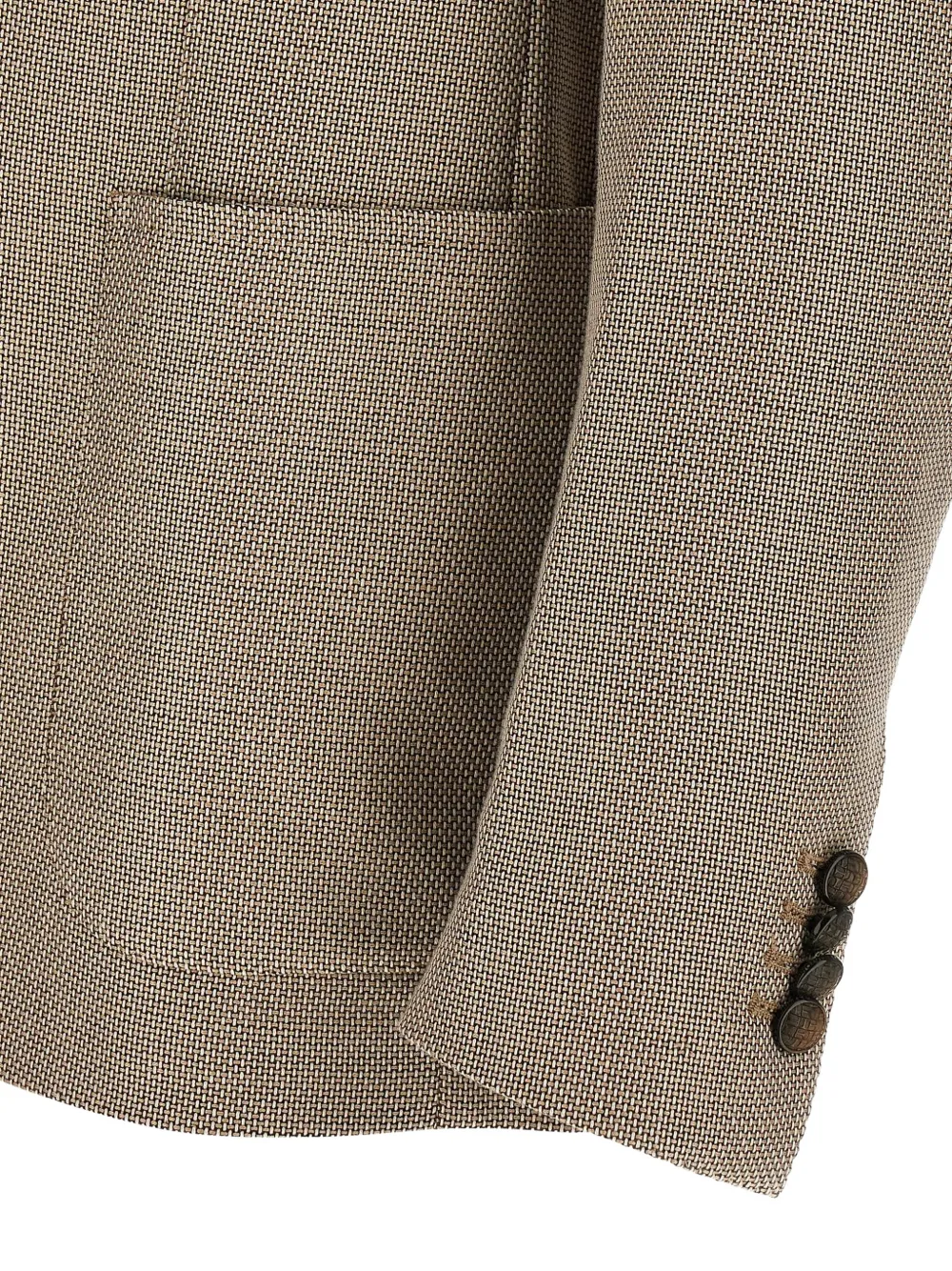 Tagliatore Montecarlo blazer met knoopdetail Bruin