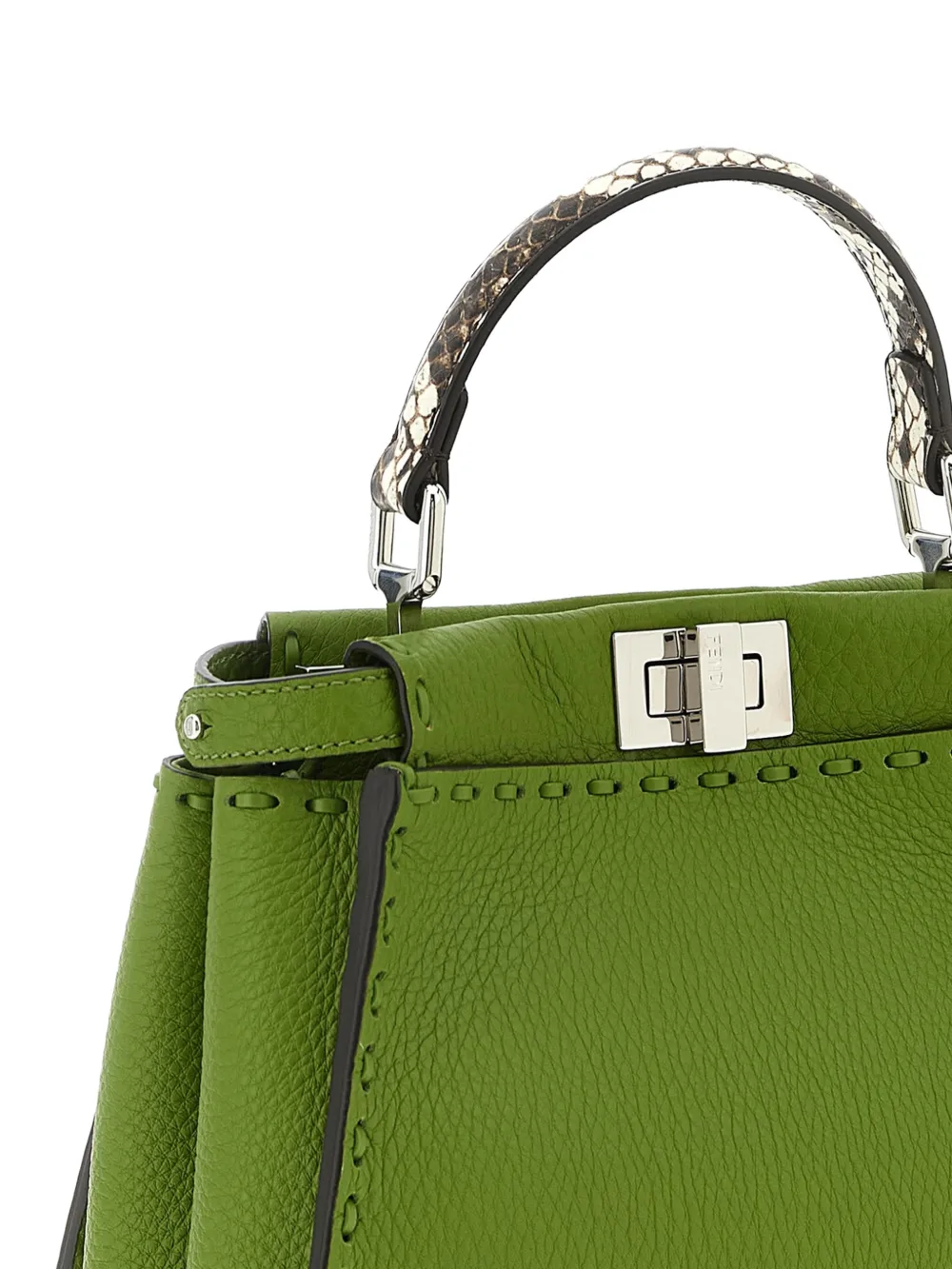  Fendi Bolso Shopper Peekaboo Mini - Verde 