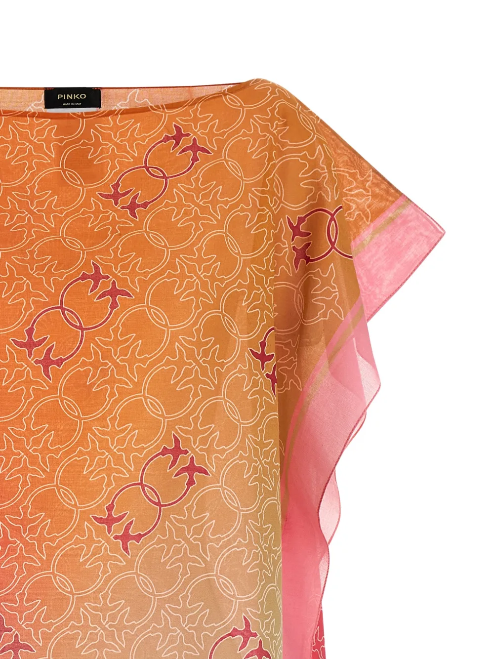  Pinko Polka Bird Beach Cover-up - Orange 