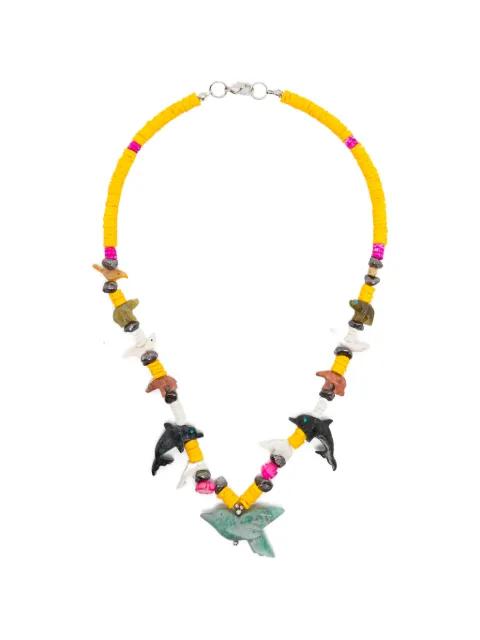 BLAKLACE dolphin beaded necklace