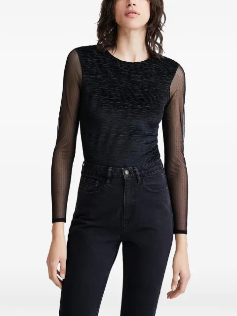 Desigual open-back textured top