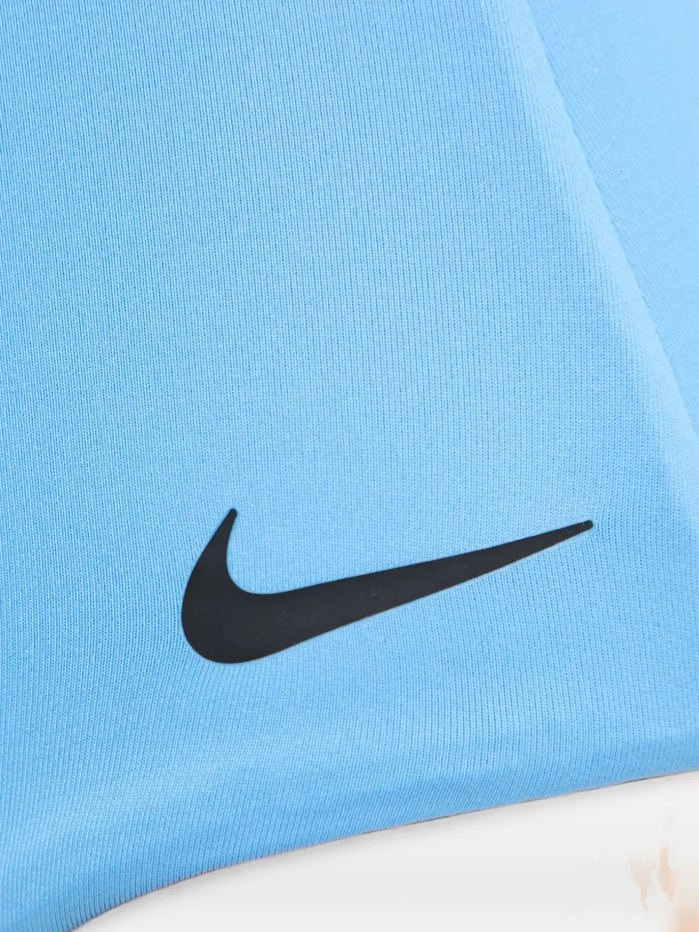 Nike logo-print swimsuit Blauw