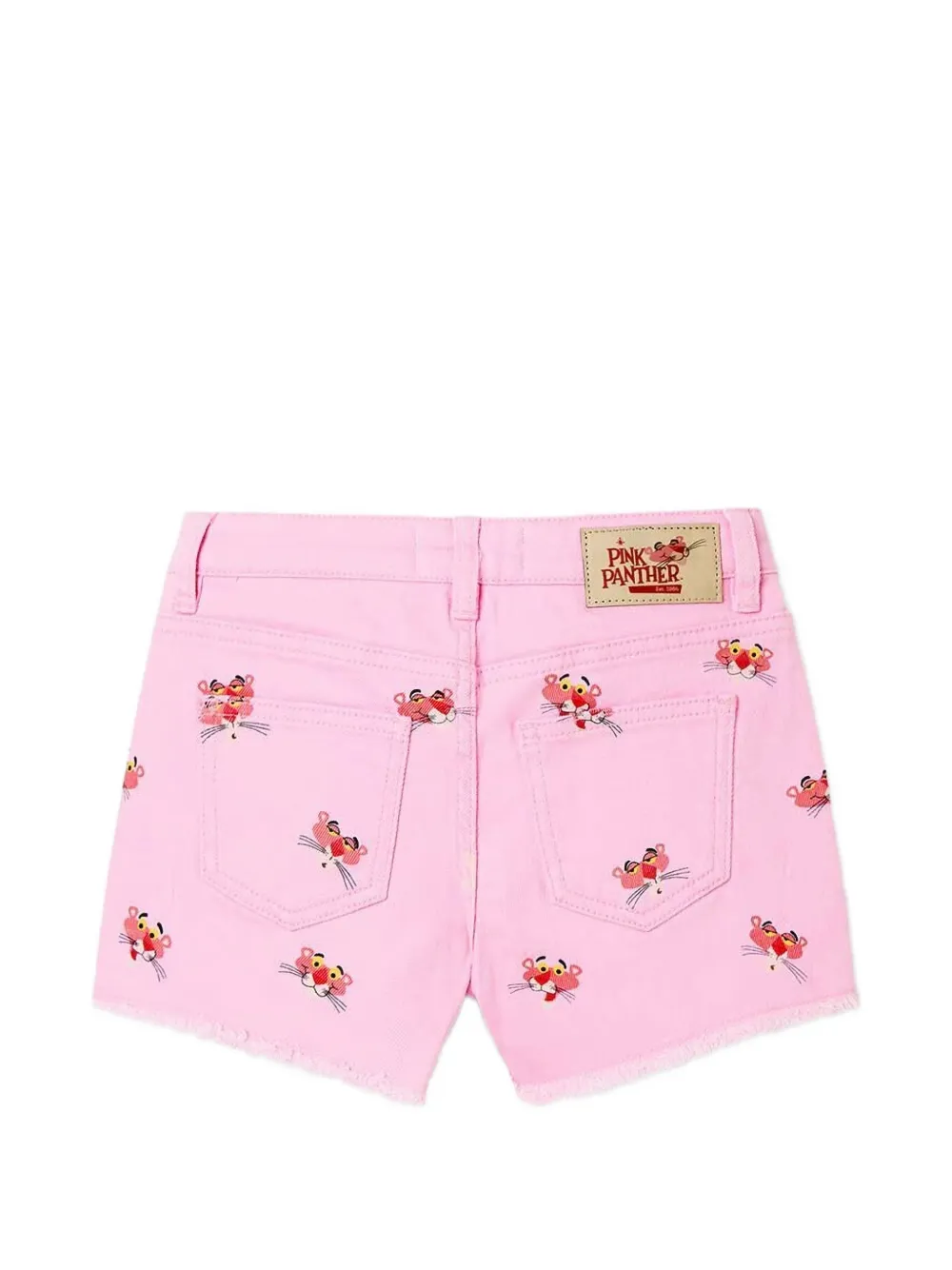 Desigual x Pink Panther raw-cut shorts Roze