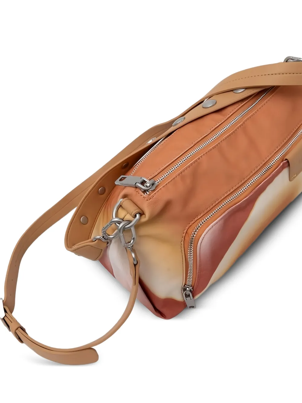 Desigual Crossbodytas met ritssluiting en patroon Oranje