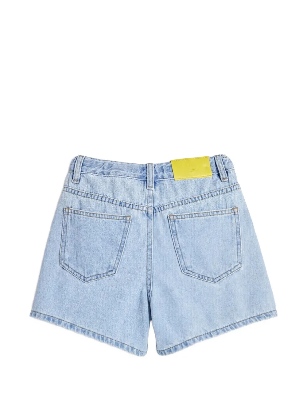Desigual Shorts met geborduurde bloemen Blauw